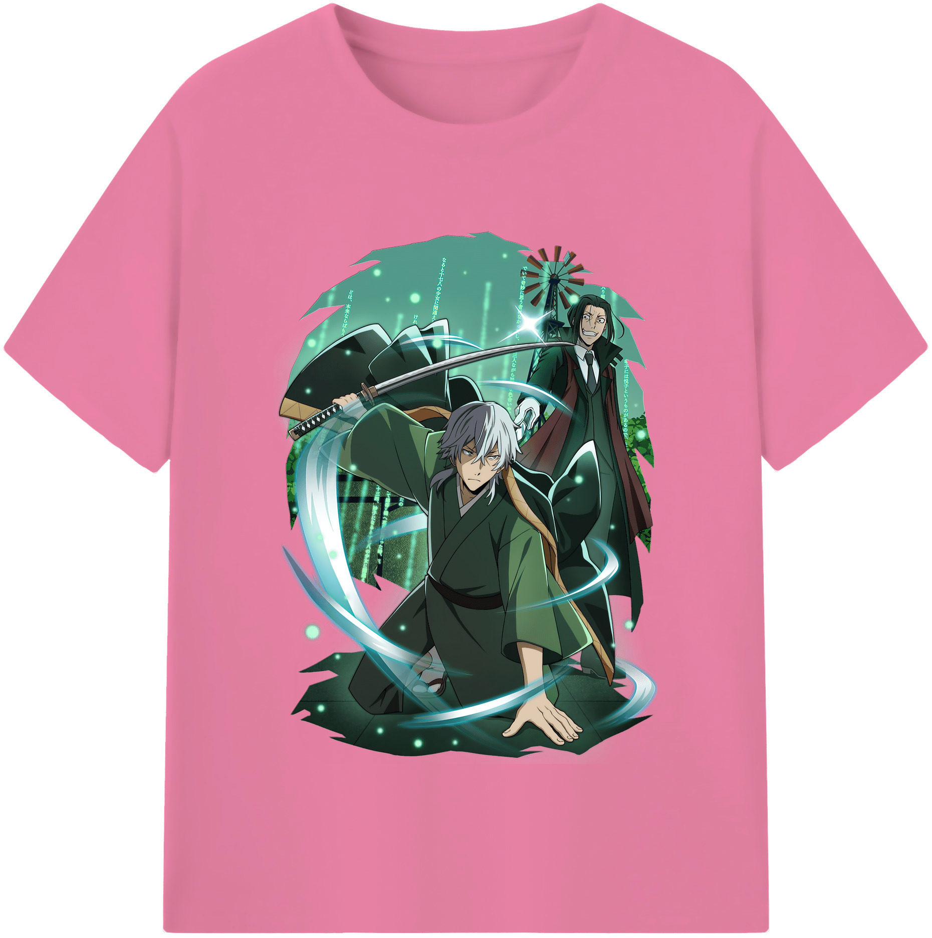 （画像用） 文豪ストレイドッグス Bungo Stray Dogs 綿100％半袖Tシャツ（フロントプリント）
